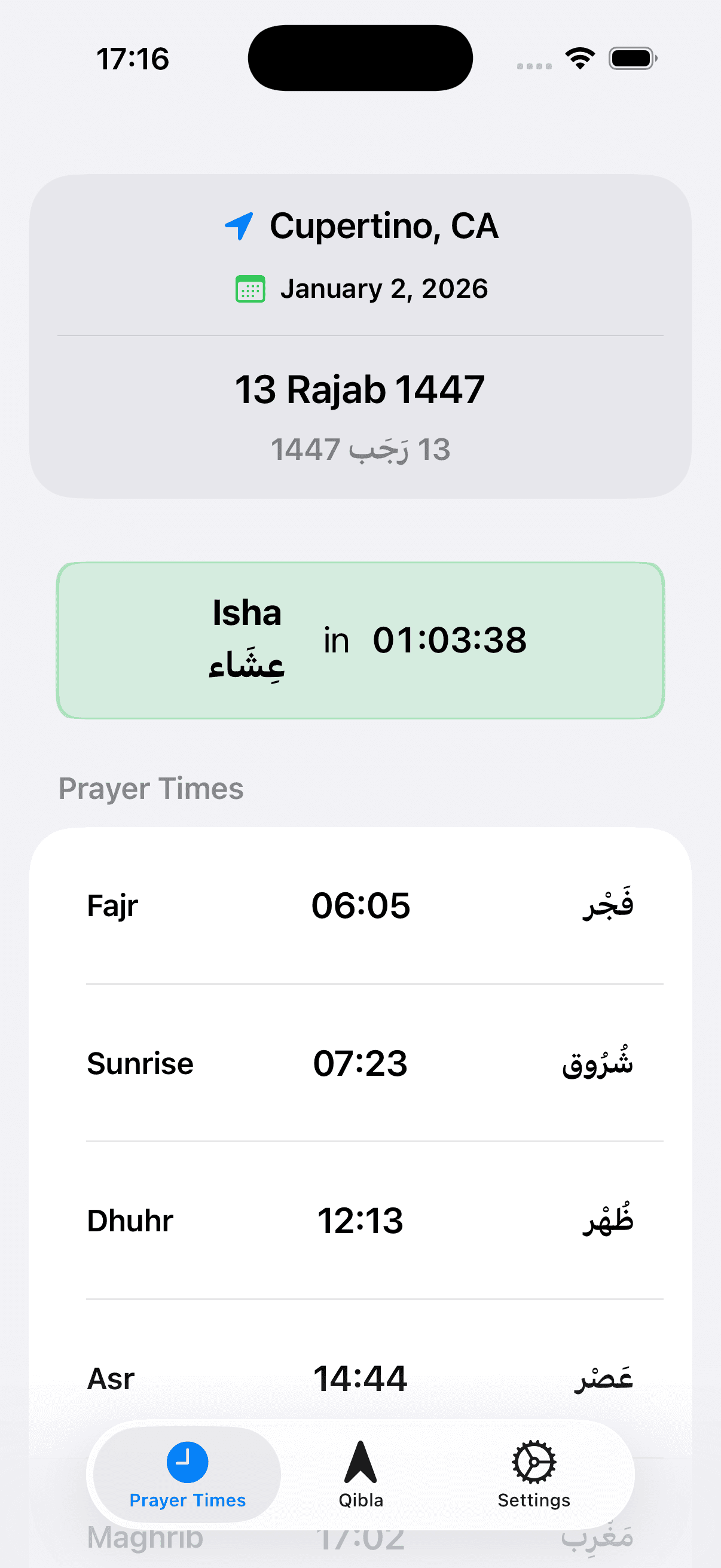 Hijri Calendar